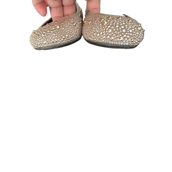 Stuart Weitzman Taupe Tan Ballet
Flats Metal Studs nubeads Haze Suede - Picture 4 of 7